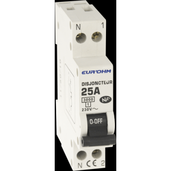  DISJ. 1P+N 25A NF,VIS H/B, 3KA 