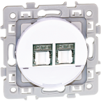  SQUARE 2XRJ45CAT6 (GR2 TV) BLC 