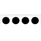  SQUARE PLAQ BLC 4P ENTR.71MM 