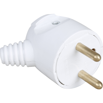  16A MALE P.FEUILLE COUDEE BLC 