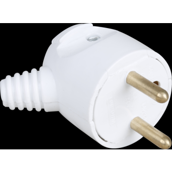  16A MALE P.FEUILLE COUDEE BLC 