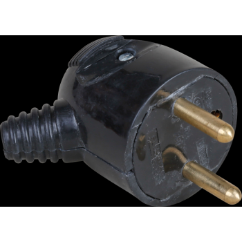  16A MALE P.FEUILLE COUDEE NOIR 