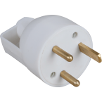  20A MALE DROITE 2P+T ANN. GRIS 