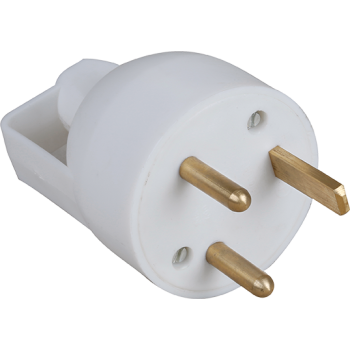  20A MALE DROITE 2P+T ANN. GRIS 