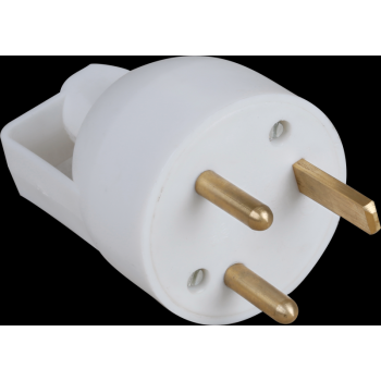  20A MALE DROITE 2P+T ANN. GRIS 