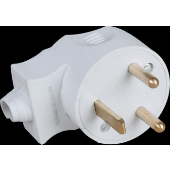  20A MALE COUDEE 2P+T GRISE 