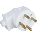  20A MALE COU. 3P+T BLANCHE 