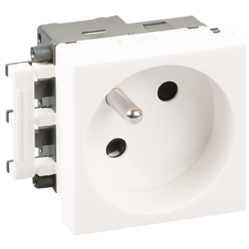  PRISE 2P+T BLANCHE COMPLETE 