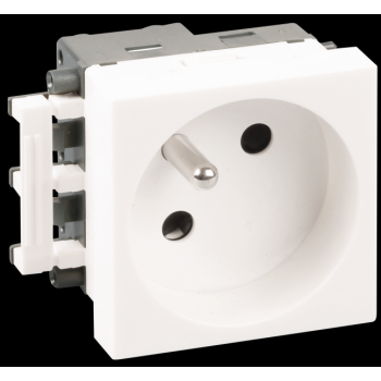  PRISE 2P+T BLANCHE COMPLETE 