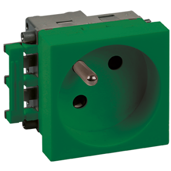  PRISE 2P+T VERTE COMPLETE 