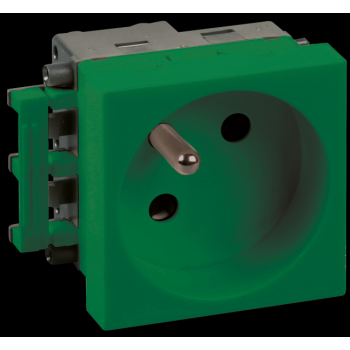  PRISE 2P+T VERTE COMPLETE 