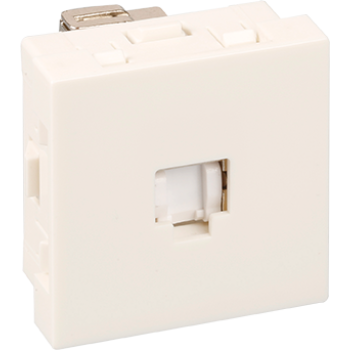  PRISE RJ45 CAT 6A BLCHE 45X45 