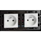  PRISE DOUBLE PRECABLEE 