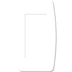  PLAQUE BLANCHE 1/2 POSTE 