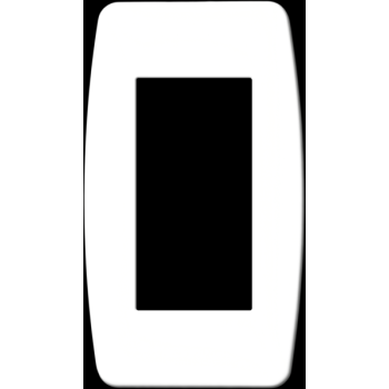  PLAQUE BLANCHE 1/2 POSTE 