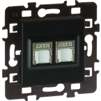  DBLE RJ45 CAT 6 G3 ANTHRACITE 