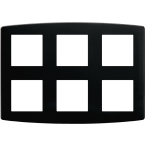  PLAQUE 2X3 ANTHRACITE 