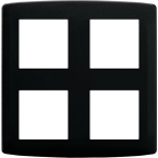  PLAQUE 2X2 POSTES ANTHRACITE 
