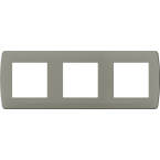  PLAQUE TAUPE 3 POSTES 