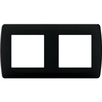  PLAQUE ANTHRACITE 2 POSTES 