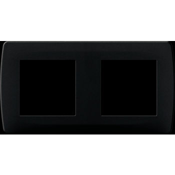  PLAQUE ANTHRACITE 2 POSTES 