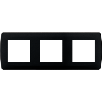  PLAQUE ANTHRACITE 3 POSTES 