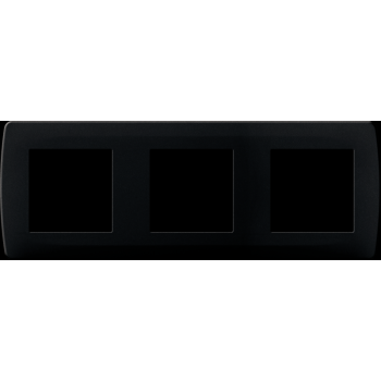  PLAQUE ANTHRACITE 3 POSTES 