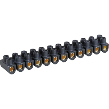  BARRETTES LAITON NOIRE 6 MM 