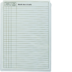  Jeu de 10 pochettes � plan A5 