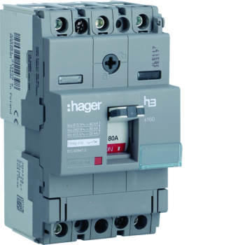  Disj.x160 3P 40kA 80A mag fixe 