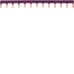  Barre pont 1P 63A lang. Ph 12M 