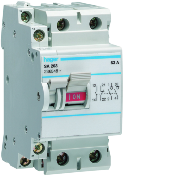  Inter � d�clencht libre 2P 63A 