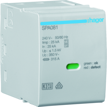  Cartouche L-N/PEN 350V 25kA 