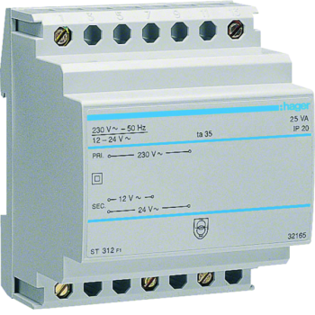  Transfo s�cu 25VA 230/12-24V 