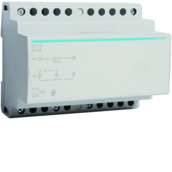  Transfo s�cu 63VA 230/12-24V 