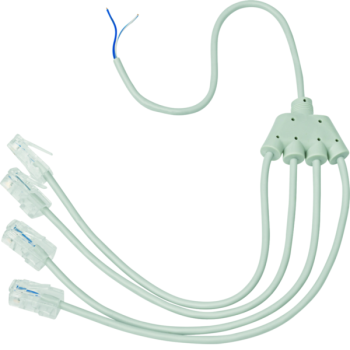  Cordon r�partiteur t�l 4xRJ45 