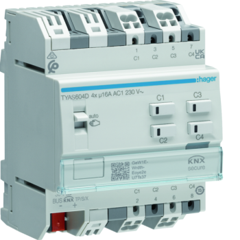  Mod. 4 sorties 16A/230V KNX SE 