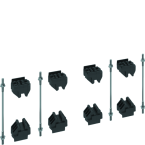  Kit Jdb,quadro 4x(1x10) 