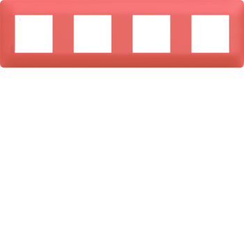  Plaque 4 postes Coral 