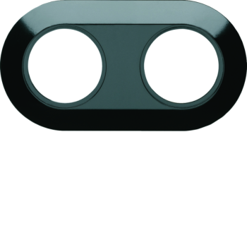  1930 Plaque 2 postes noire 