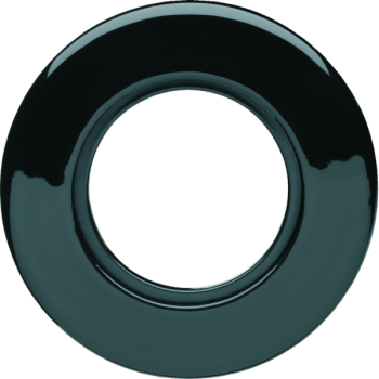  1930 Plaque porcelaine noire 