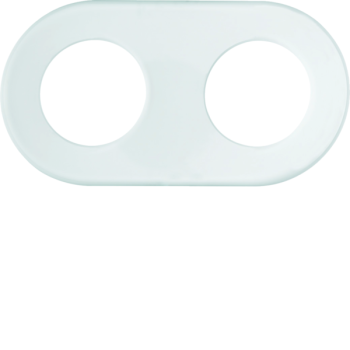  1930 Plaque 2 postes en verre 