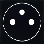  Enjoliveur PC aff 2P+T - noir 