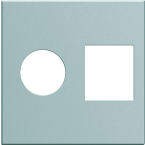  Enjo prise TV+RJ45 2M titane 