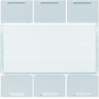  Enjoliveur 6PB KNX LED titane 