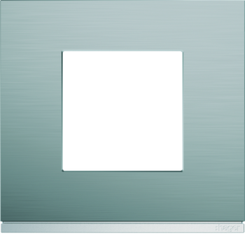  Plaque 1P bright inox 