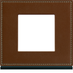  Plaque 1P coffee leather 