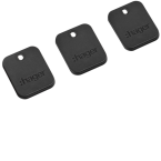  3 badges RFID porte-cl� noir 