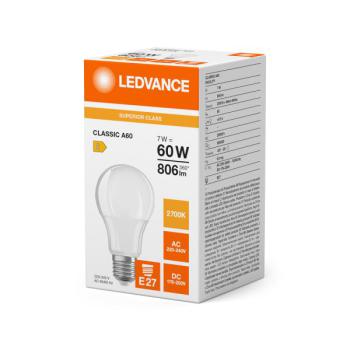  LED S CLA60 827 E27 