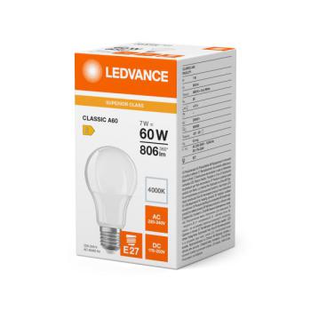  LED S CLA60 840 E27 